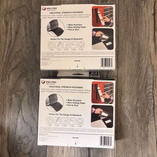 VELCRO  Industrial Strength Tape, 15ft X 2-Inch - Black (2 Boxes) - Picture 4 of 4