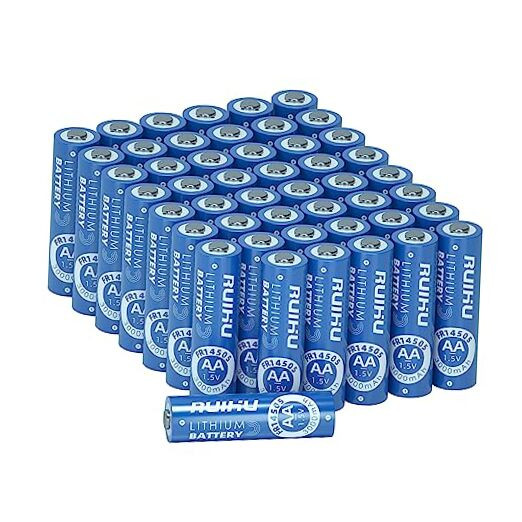 AA Batteries 48 Pack Lithium Iron Double A Batteries 1.5V 3000mAh Longer-image