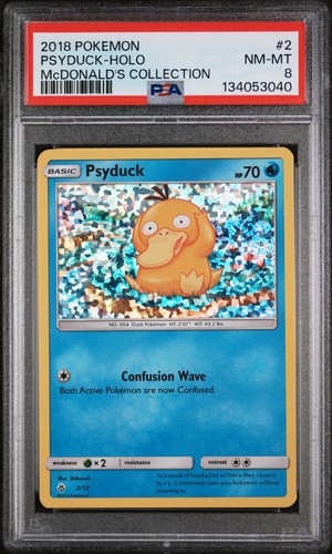 Psyduck graded PSA 8 for sale on eBay