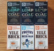 Duke Cannon Holiday Soap Assorted 10oz Bar (Lot Of 6) Christmas Coal Yule Frothy