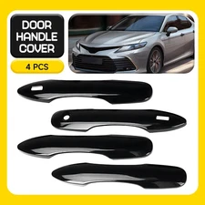 4Pcs For 2018-2024 Toyota Camry GLOSS BLACK Door Handle Covers WITH Smartkey EXD