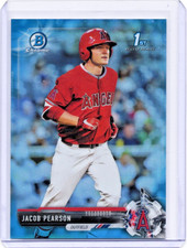 2017 Bowman Draft Chrome Sky Blue Refractor #/399 Jacob Pearson #BDC-105