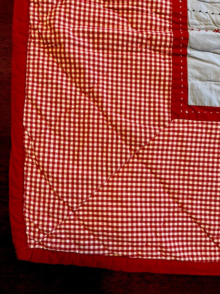 Pottery Barn 婴儿苏斯博士帽子猫手工绗缝婴儿床毯幼儿床 — 第 3/4 张图片