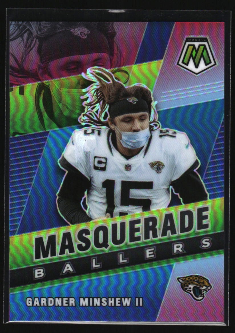 Gardner Minshew II 2021 Panini Mosaic Masquerade Ballers #MB-26 Jaguars