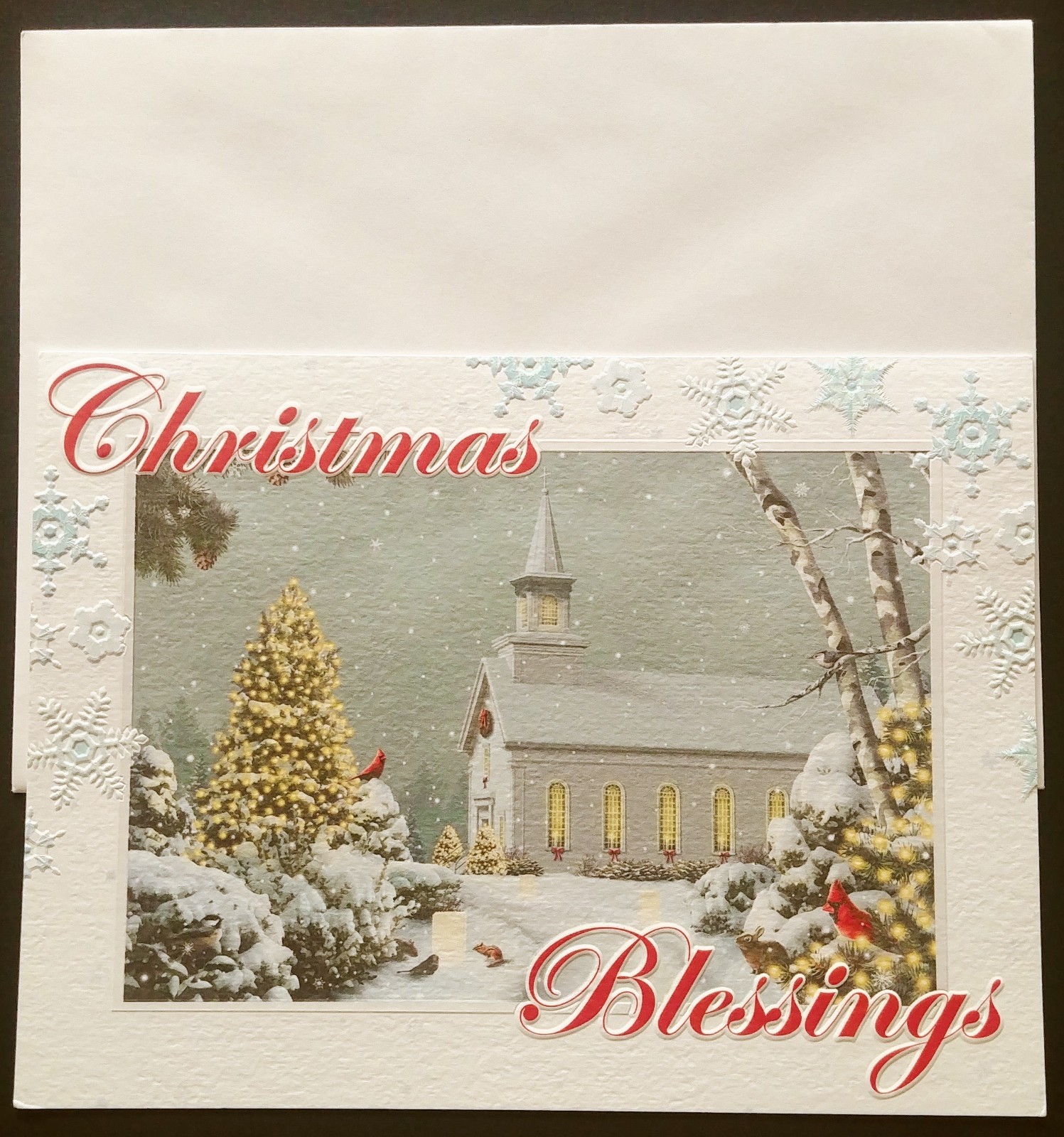 "Lords' Blessing", (2) Leanin' Tree Christmas, NYr Cards, New With (2) Envelopes
