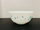 PYREX TURQUOISE BLUE DIAMONDS DAINTY MAID PROMOTIONAL PATTERN BOWL 2.5 QT. RARE