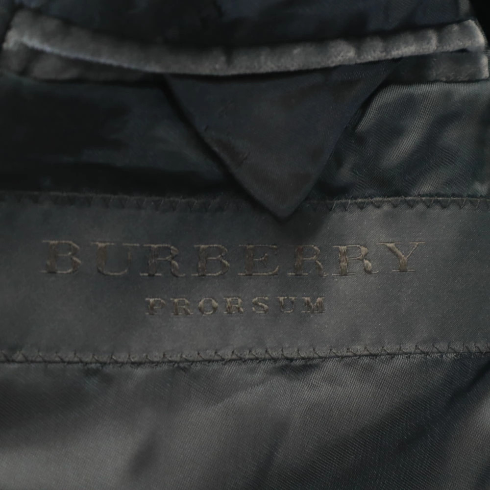Old clothes Burberry Prorsum Italian velor jacket 44 Charcoal Gray Ladies [Used] thumbnail 10
