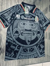SELECCION MEXICANA CAMISA LARGE 1998 MUNDIAL NEGRA FREE SHIPPING JERSEY SHIRT L