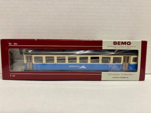 BEMO H0m B 210 Personenwagen MOB goldenpass 3267 330