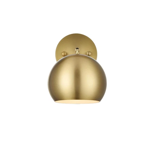 Living District Othello 1 Light 6" Wall Sconce, Satin Gold/Satin Gold - LD2355SG - Picture 1 of 1