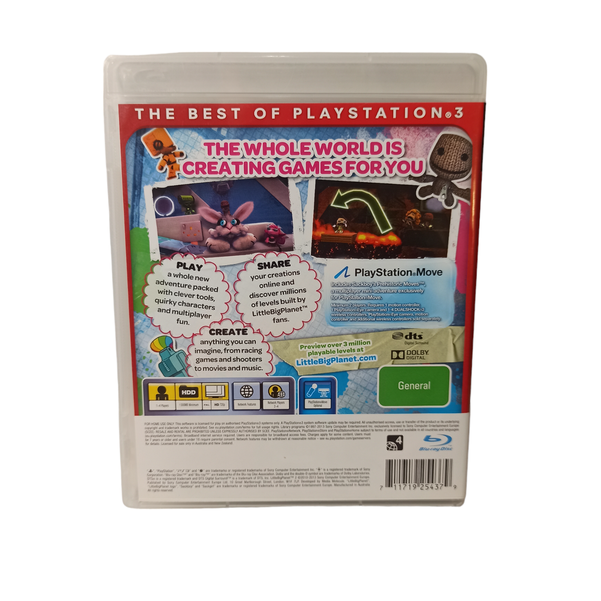 PlayStation 3 PS3 Video Game Little Big Planet 2 Puzzle Platform