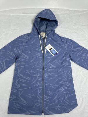 Weatherproof Vintage Women's Rain Slicker Jacket Blue Size M medium