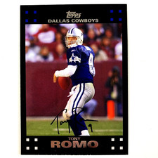 Tony Romo 2007 Topps Card #14 NFL Dallas Cowboys