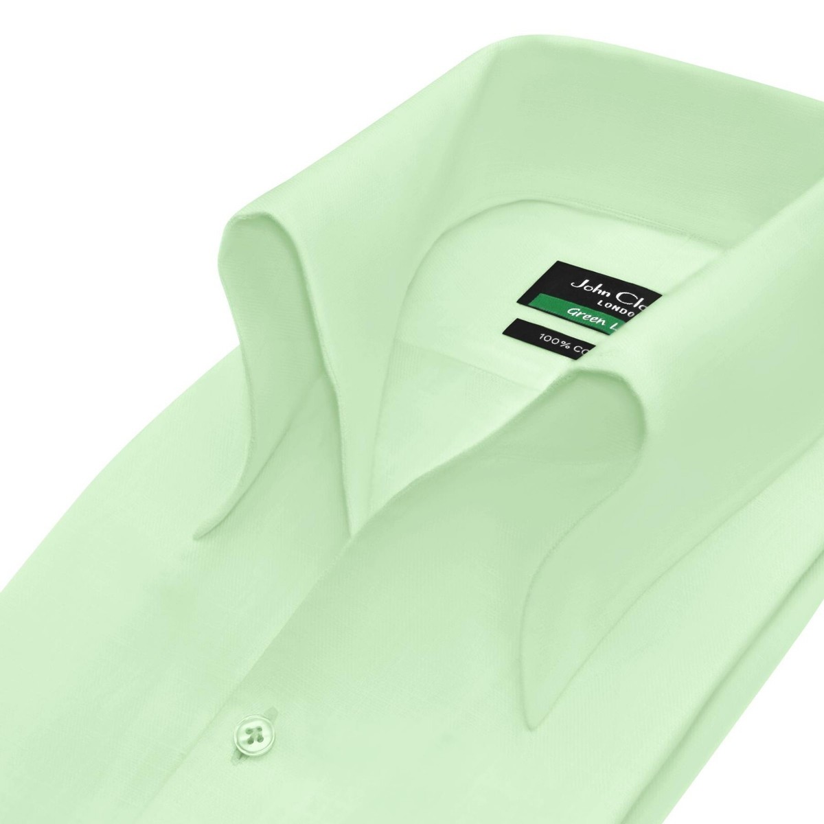 green emerald velvet dress Pamplona linen shirt in mint green – MC2 Saint Barth main image 0