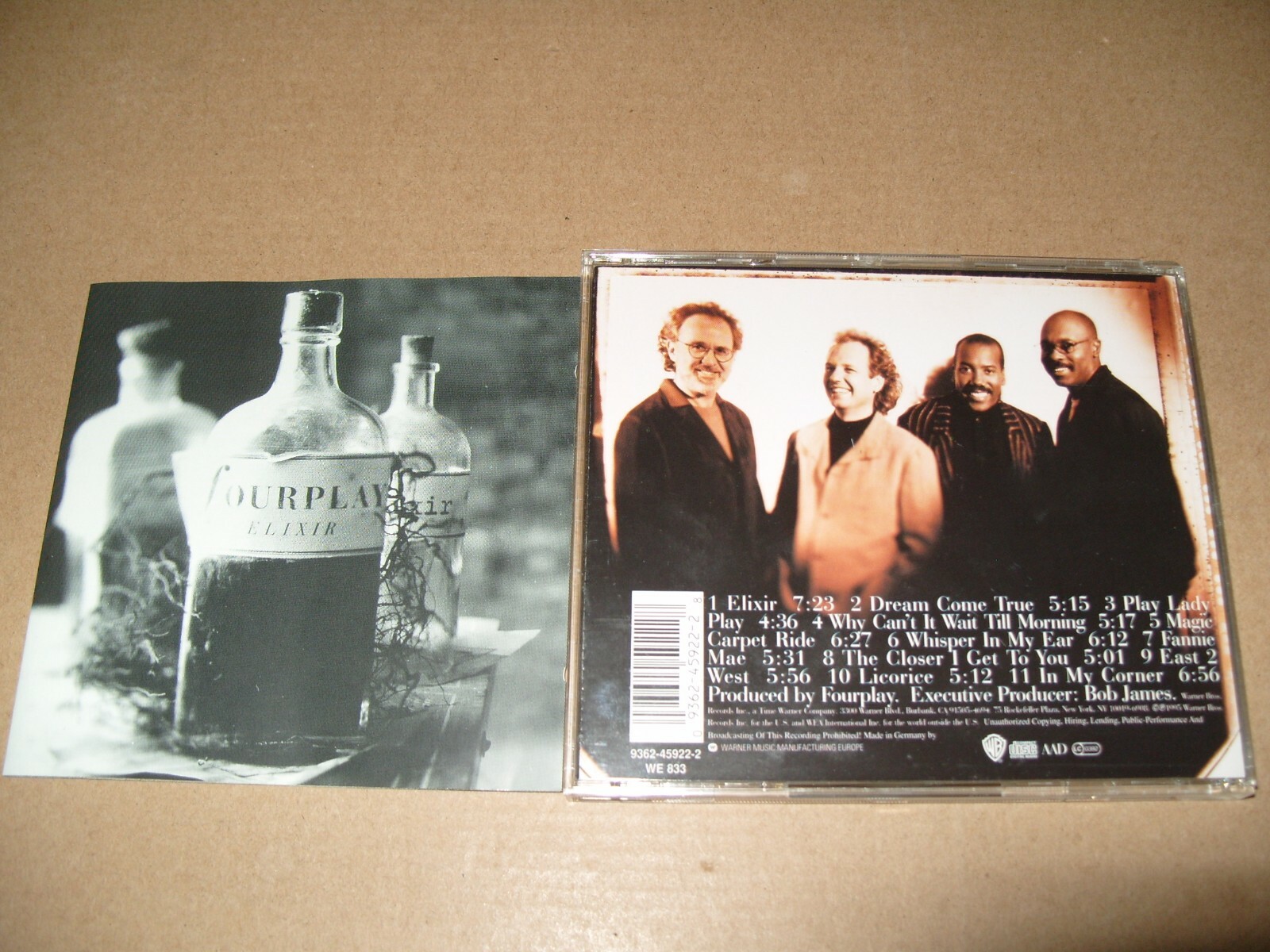 Fourplay -  Elixir  1995 cd + Inlays Mint/Nm condition   (R2)