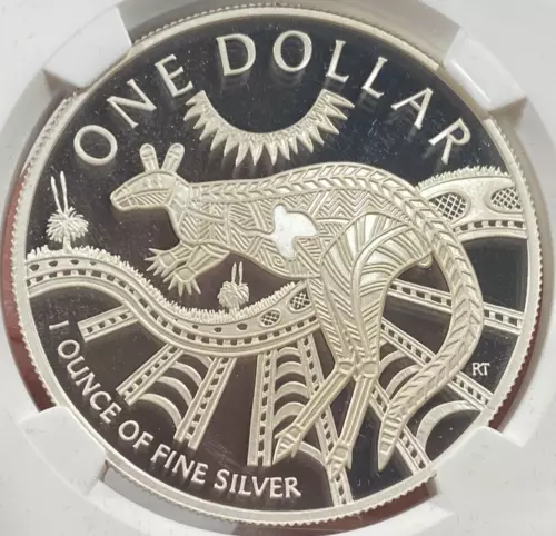 2003 AUSTRALIA $1 SILVER 1 OZ ABORIGINAL KANGAROO DAN HUGHES NGC PF 70 ULTRA CAM