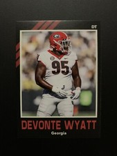 Devonte Wyatt NFL Draft Prospect Georgia Collector’s Card