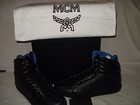 100% AUTHENTIC NEW MEN MCM BLACK LOGO MCM HIGH TOP SNEAKERS EU 44/US 11 — photo 2