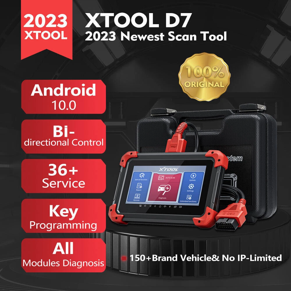 XTOOL D7 Bi-Directional Scan Tool, All System Diagnostic Car Scanner 