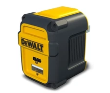 Dewalt DXMA1310851 2 Port Worksite USB PD Charger Black/Yellow + USB-C Port 