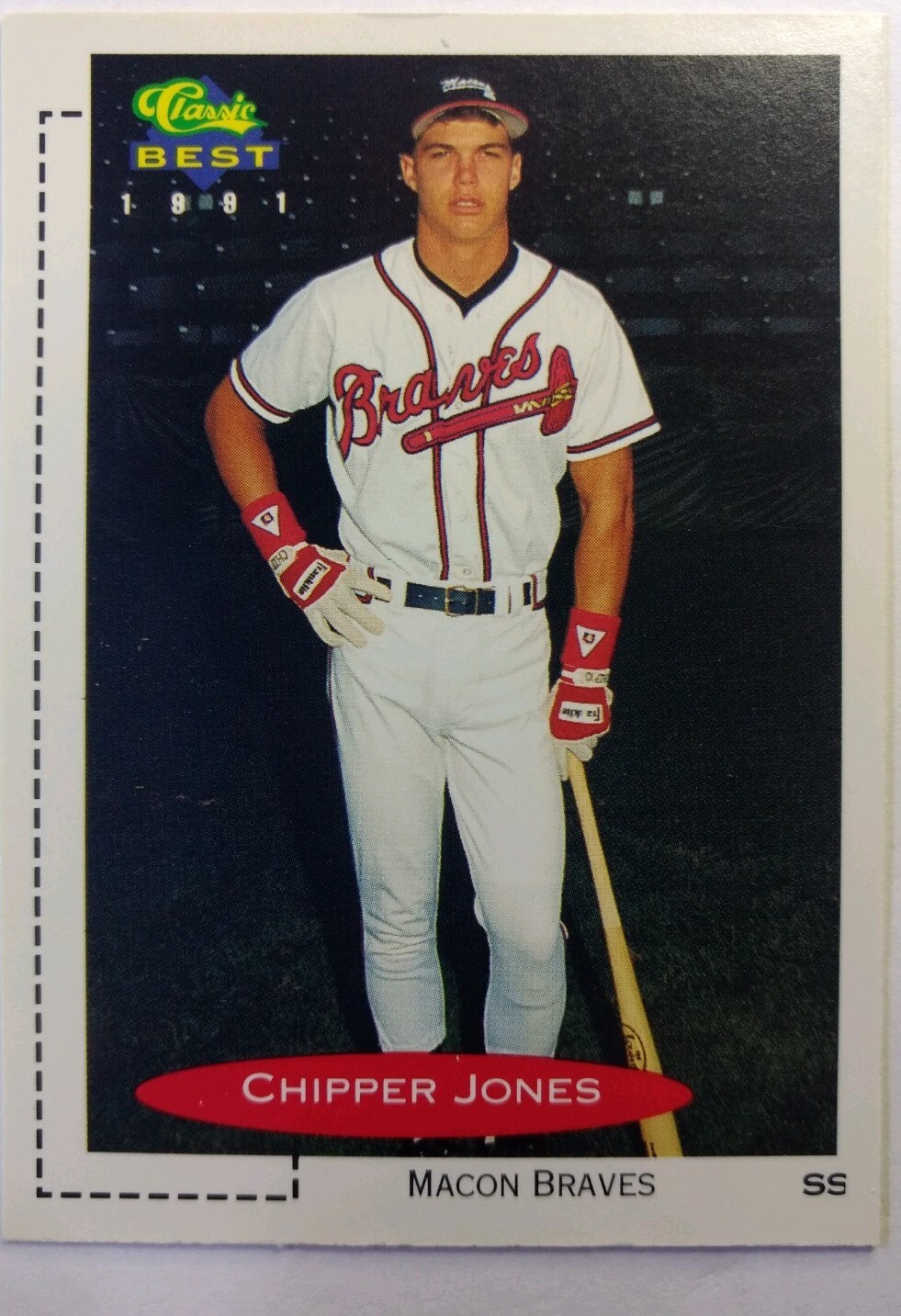 1991 91 Classic Best Chipper Jones RC Rookie #268, Braves HOF | eBay