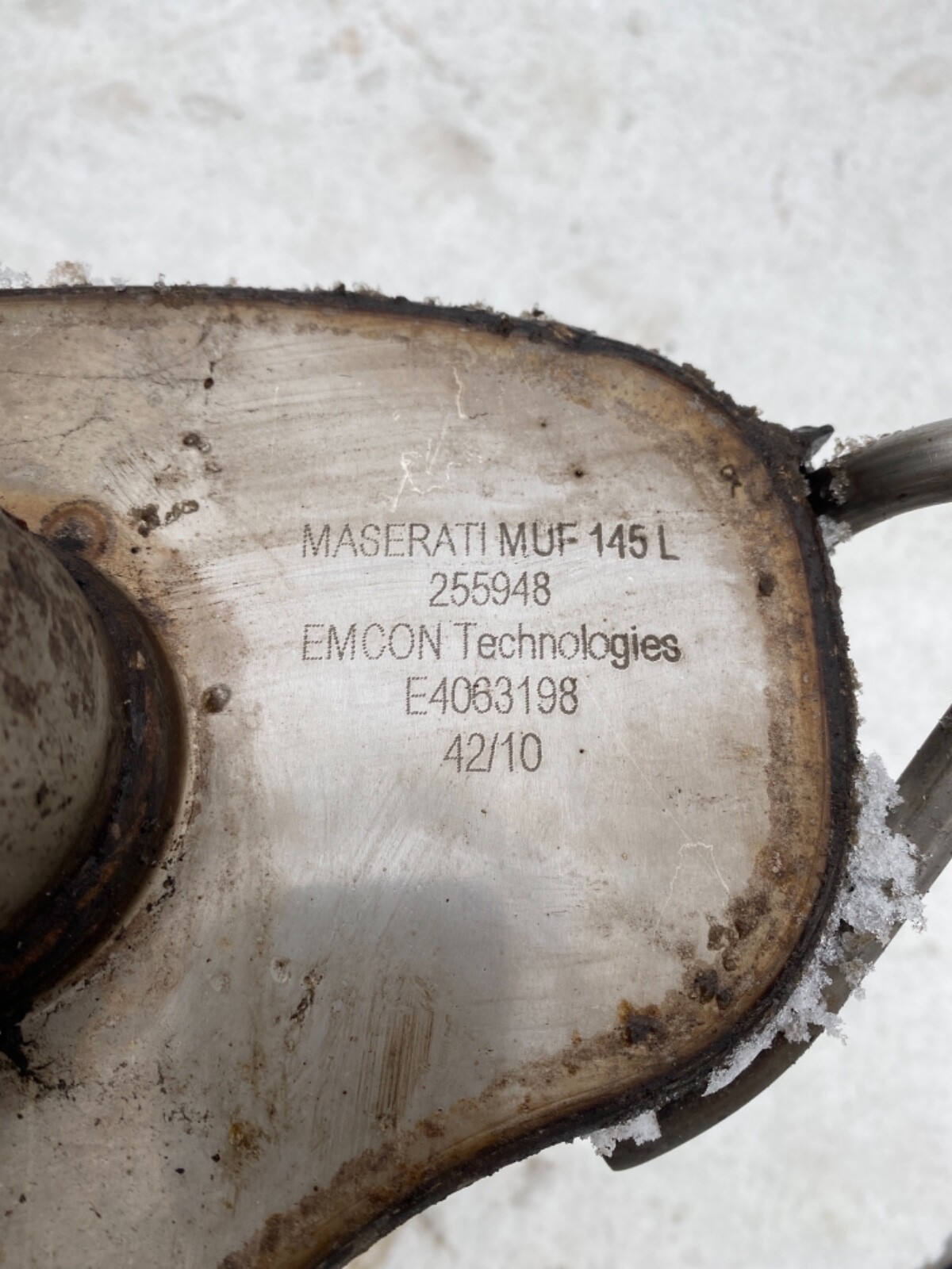 MASERATI GRANTURISMO LEFT SIDE MUFFLER EXHAUST OEM