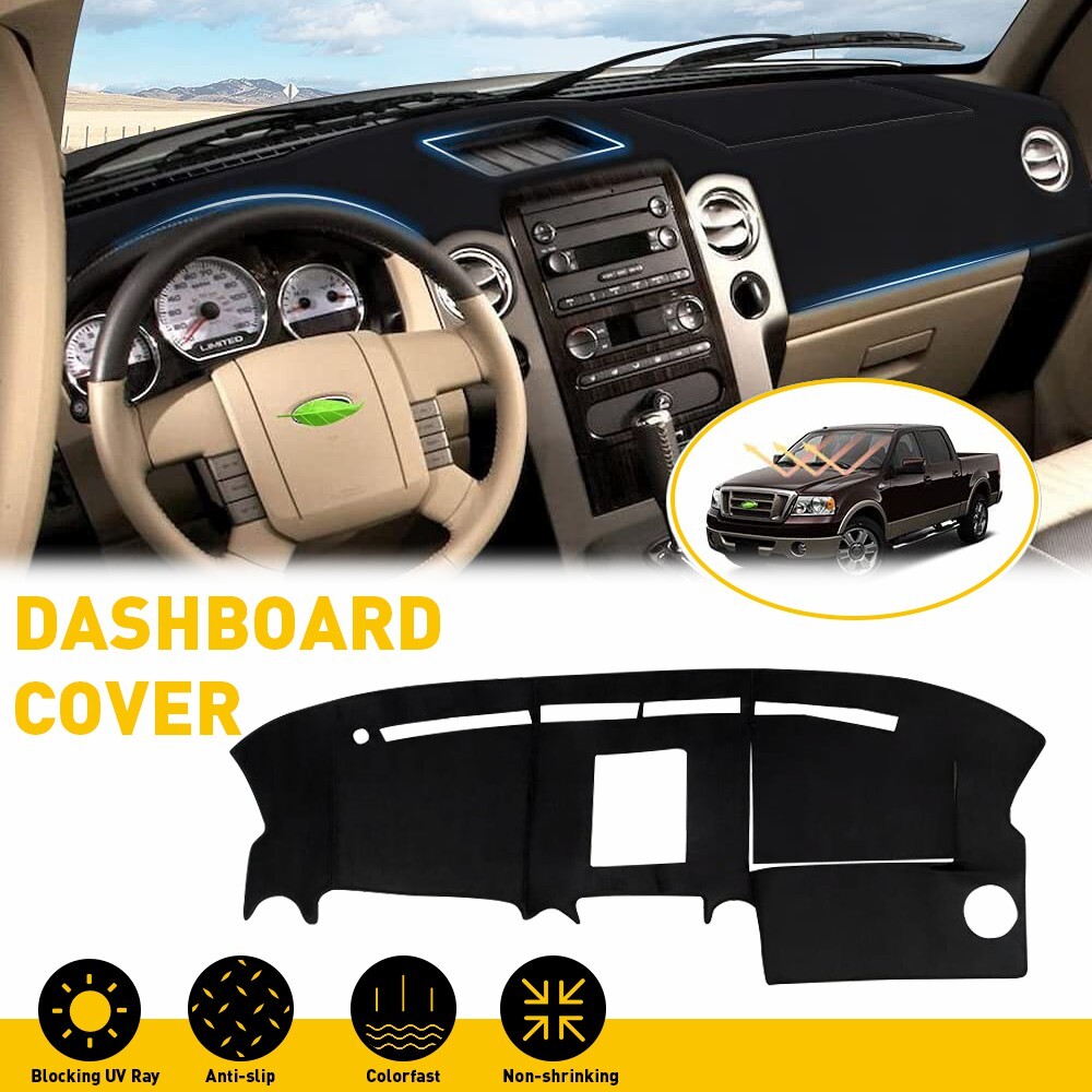 2004-2008 Ford F150 Dashboard Cover Pad Black Sun Shade Mat
