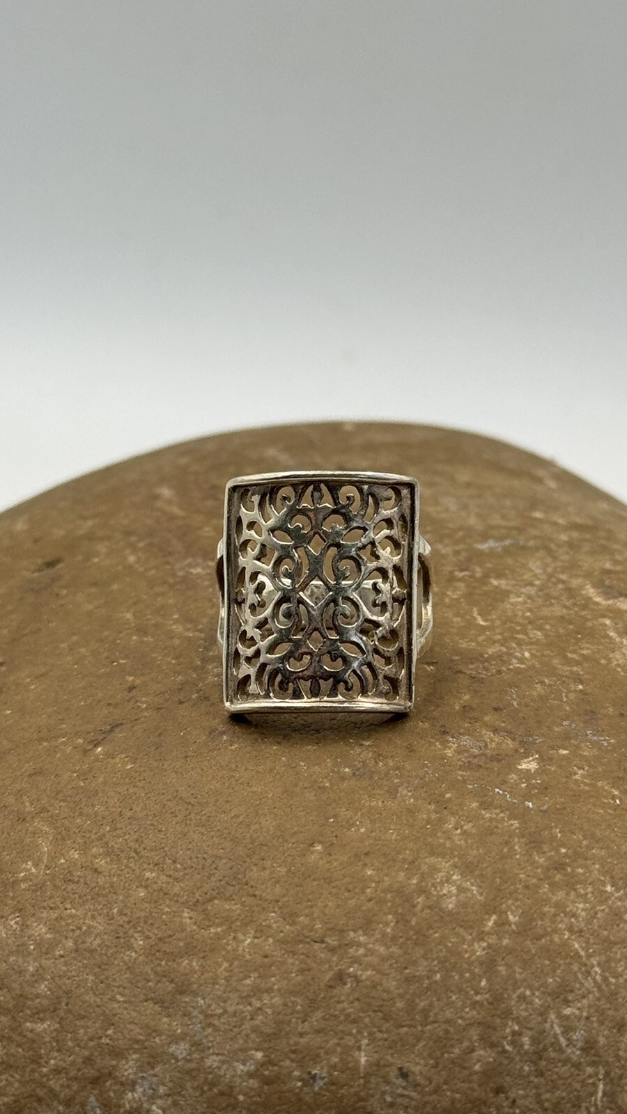 Southern Gates Rectangle Scroll Ring Sterling Sil… - image 11