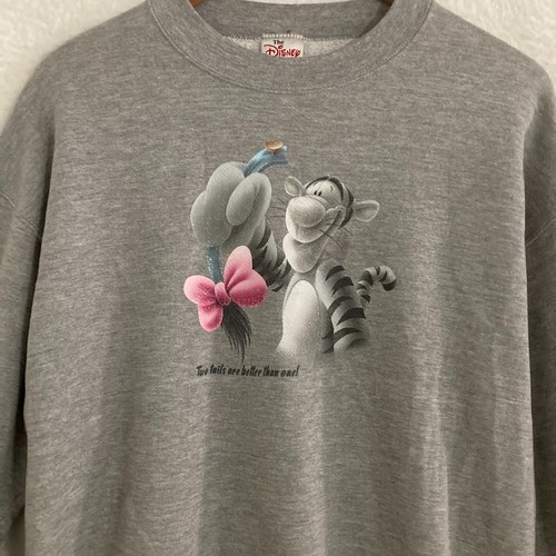 Vtg Disney Store USA Made Tigger Sweatshirt Adult L Winnie Pooh Sweater 90s