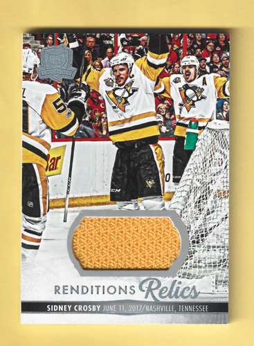 2023-24 Upper Deck The Cup Renditions Relics Sidney Crosby Game Used Jersey
