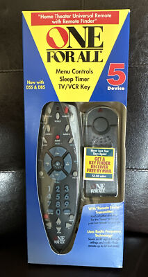 One For All 5 Device Universal Remote URC-5061 Home Theater Remote w/Finder