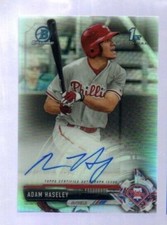 2017 Bowman Chrome ... Adam Haselley Refractor Auto #249/499 ... Phillies