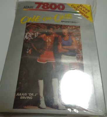 ATARI 7800 -- ONE-ON-ONE BASKETBALL  / MIT ORIGINALVERPACKUNG UND ANLEITUNG