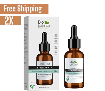 2X Bio Balance Super Serum Hyaluronic 3D Multi Molecular Hyaluronic Acid 1%