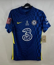BNWT Chelsea FA Cup Final 2021 Home Football Shirt 2021/22 Adults Small Nike D55