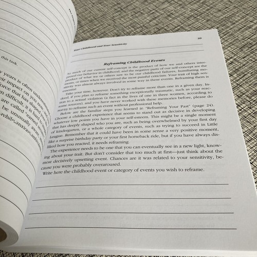 Highly Sensitive Person's Workbook Self Assessment Activities Exercises Coping - Picture 12 of 15