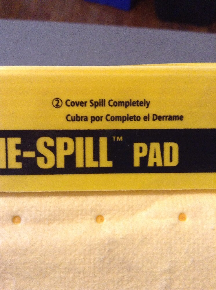 RUBBERMAID OVER THE SPILL PAD ABSORBENT PAD COMMERCIAL RUBBERMAID FG425500YEL eBay