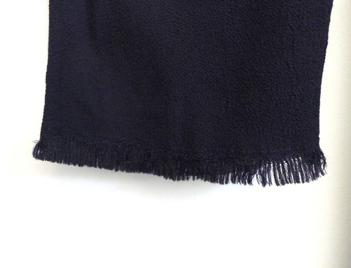 RAQUEL ALLEGRA Raw Edge Crepe Shift Midi Dress Handmade Navy Garmentory 2 L $488 - Bild 7 von 13