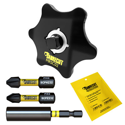 SabreCut 1/4 Zoll Antrieb 2 in 1 Daumen Ratsche & Bits Schraubendreher, Fingerratsche