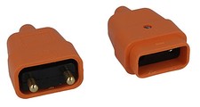 2 Pin Cable Connector Joiner Fits FLYMO Lawnmower 10 Amp Duraplug 2 Core