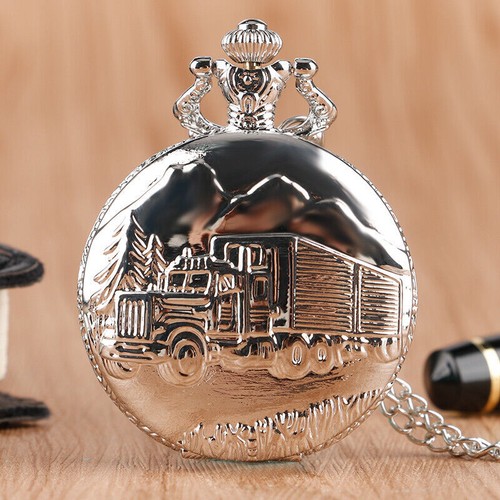 Orologio da Tasca Steampunk Quarzo con Collana Catena Orologi Regali per Donna Uomo - Foto 2 di 47