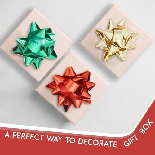 Weihnachten Geschenkpapier Bänder Schleifen Set Pailletten, Geschenkschleifen, Glitzerschleifen Deko - Bild 60 von 108