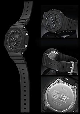 Custom Mod G-Shock GA-2100 -black Carbon Case & Red Markers Custom Mod G-Shock GA-2100 -black Carbon Case & Red Markers