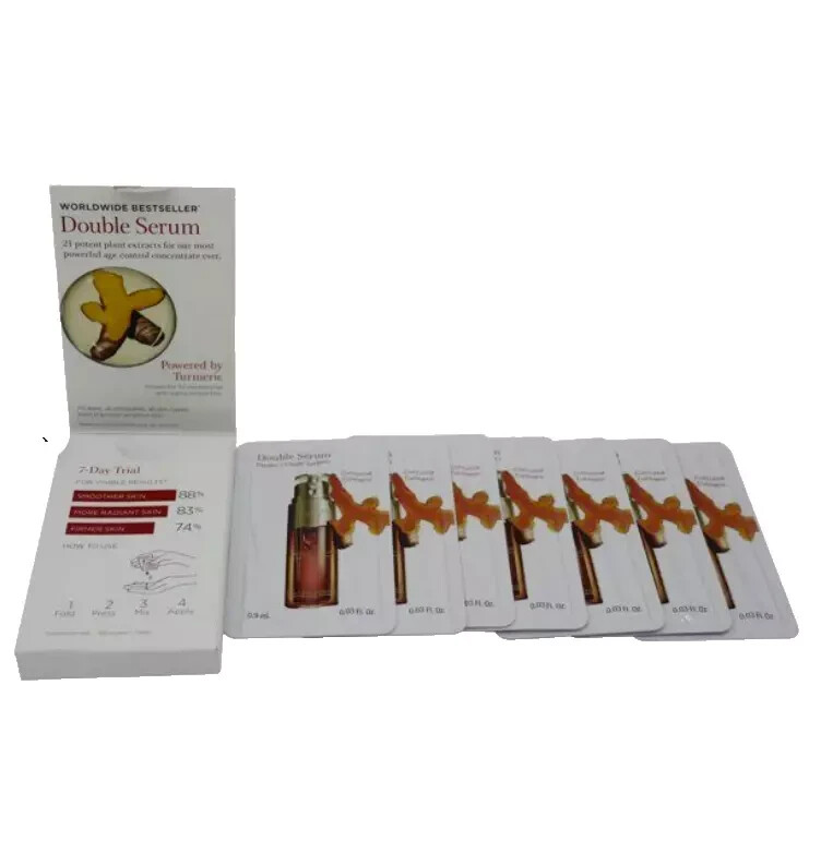 (2 Pack) Clarins Double Serum 7-Day Sample Pack (14 Total) | New Sealed