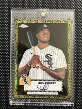 Luis Robert 2021 Topps Chrome Platinum Anniversary 7/10 70th Gold Black Whitesox