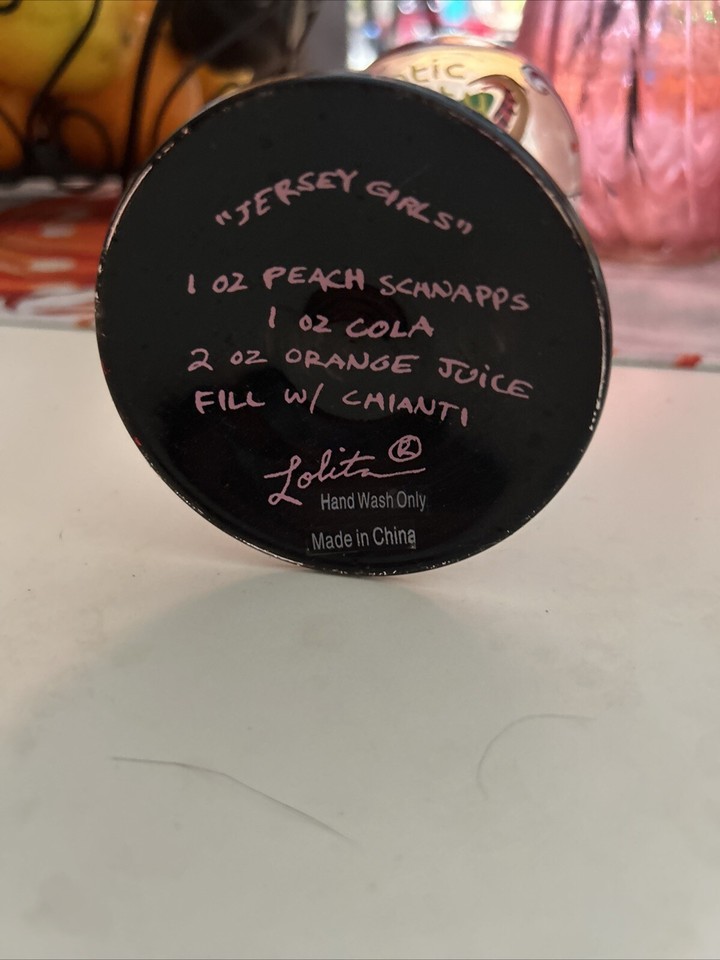 Lolita Custom Painted Jersey girl Wine Glass eBay