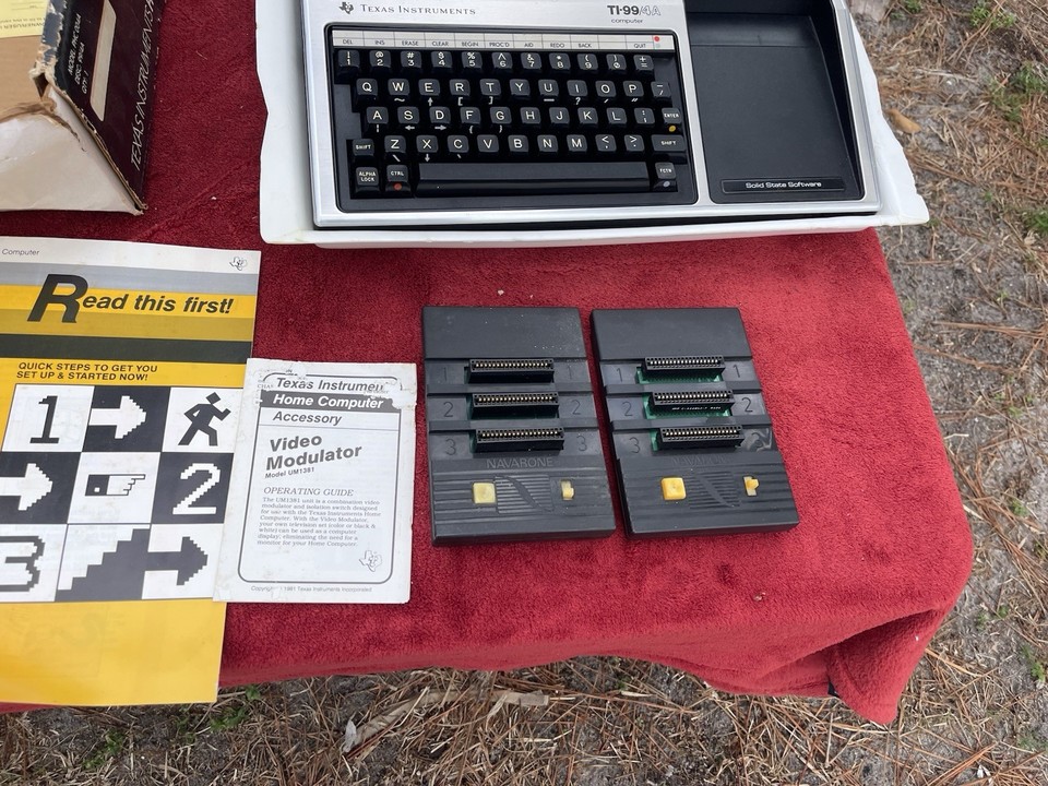 Texas Instruments TI-99/4A Home Computer Original Box W/Power Supply ...