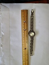 Ladies Watch. Vintage Ariel Angel Quartz. Silver Toned Cherub Link Bracelet Band