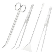 4-in-1 Stainless Steel Aquarium Tools Set Aquatic Plant Scaping Kit Tank