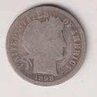 1898 P BARBER DIME 90% SILVER PHILADELPHIA 10¢ UNITED STATES AMERICA TEN CENTS